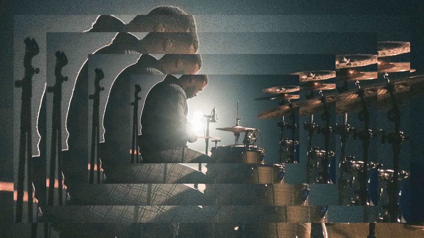 a drummer playing rudiments