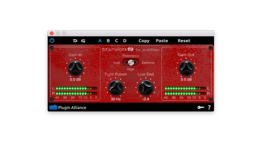 Plugin Alliance Brainworx bx_subfilter