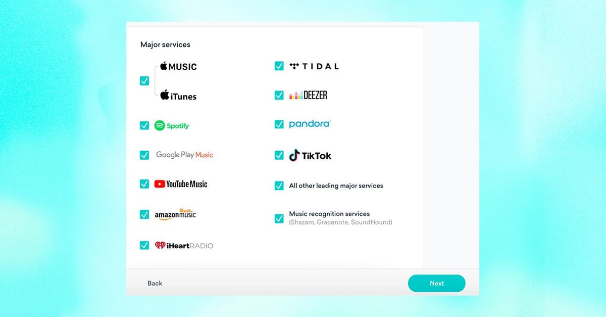 LANDR distribution to Tiktok