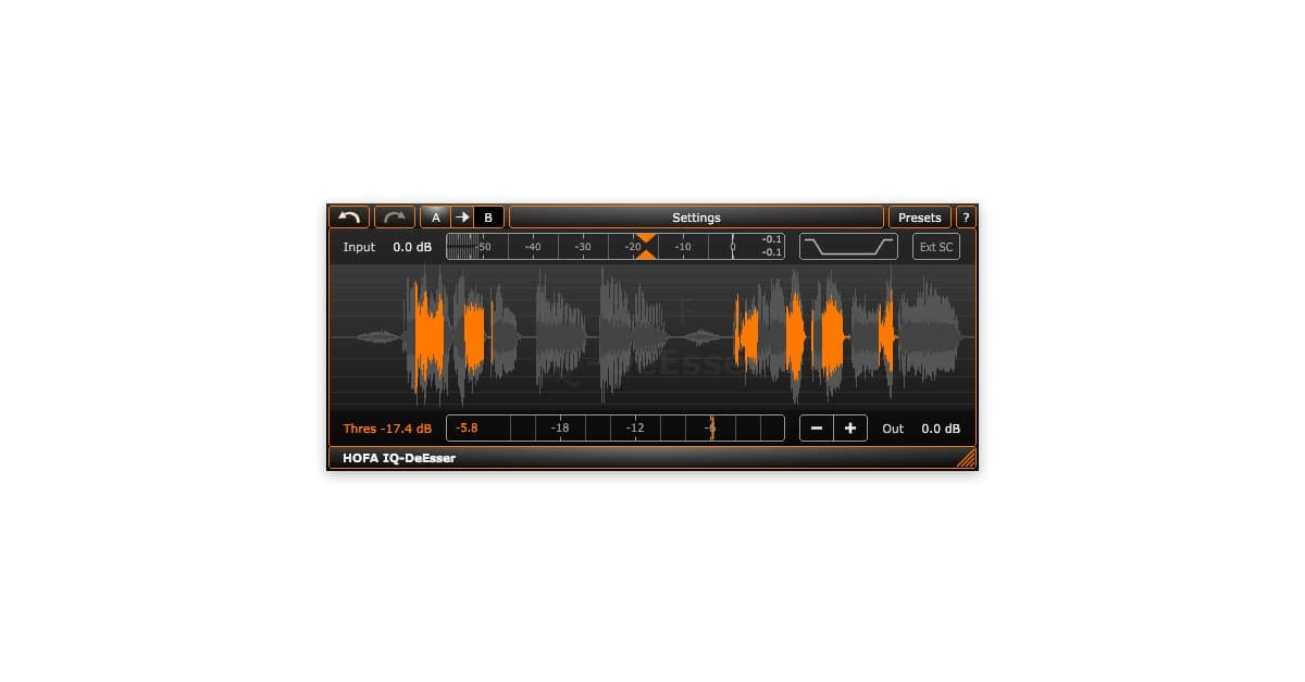 hofa IQ series deEsser plugin