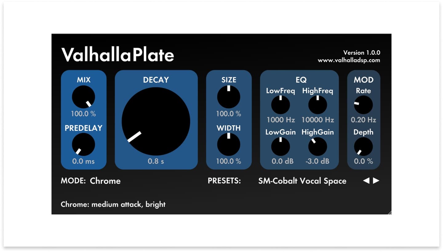 valhalladsp plate reverb